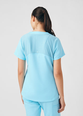 Island Blue VIBE 3-Pocket V-Neck Top Scrubs
