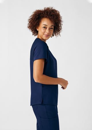 Navy VIBE 3-Pocket V-Neck Top Scrubs