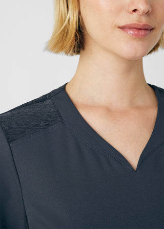 Pewter VIBE 3-Pocket V-Neck Top Scrubs