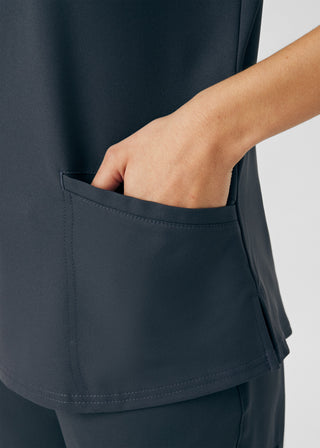 Pewter VIBE 3-Pocket V-Neck Top Scrubs
