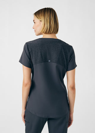 Pewter VIBE 3-Pocket V-Neck Top Scrubs
