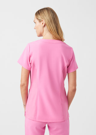 Dancing Blossom CRFT 3-Pocket V-Neck Top Scrubs