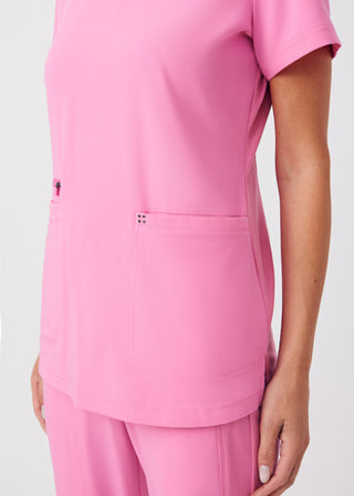 Dancing Blossom CRFT 3-Pocket V-Neck Top Scrubs