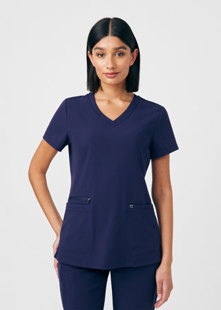 Navy CRFT 3-Pocket V-Neck Top Scrubs