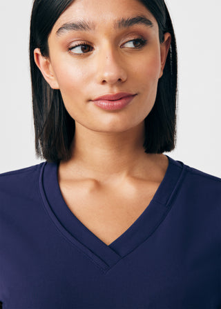 Navy CRFT 3-Pocket V-Neck Top Scrubs