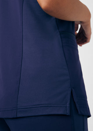 Navy CRFT 3-Pocket V-Neck Top Scrubs