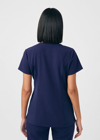 Navy CRFT 3-Pocket V-Neck Top Scrubs