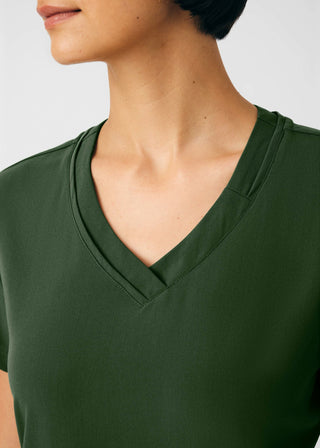 Olive CRFT 3-Pocket V-Neck Top Scrubs