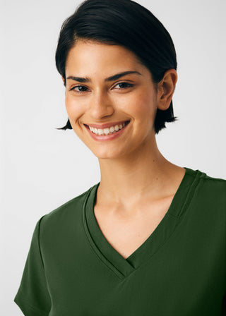 Olive CRFT 3-Pocket V-Neck Top Scrubs