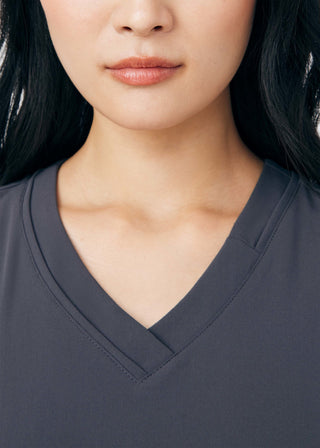 Pewter CRFT 3-Pocket V-Neck Top Scrubs