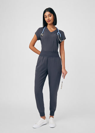 Pewter CRFT 1-Pocket V-Neck Top Scrubs