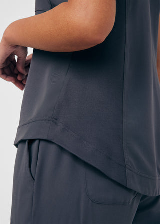 Pewter CRFT 1-Pocket V-Neck Top Scrubs