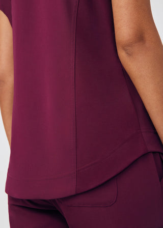 Wine CRFT 1-Pocket V-Neck Top Scrubs