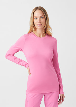 Dancing Blossom CRFT 1-Pocket Long-Sleeve Tee Scrubs