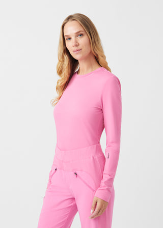 Dancing Blossom CRFT 1-Pocket Long-Sleeve Tee Scrubs