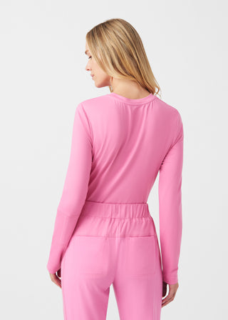 Dancing Blossom CRFT 1-Pocket Long-Sleeve Tee Scrubs