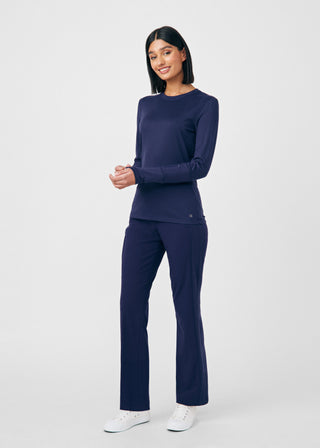 Navy CRFT 1-Pocket Long-Sleeve Tee Scrubs