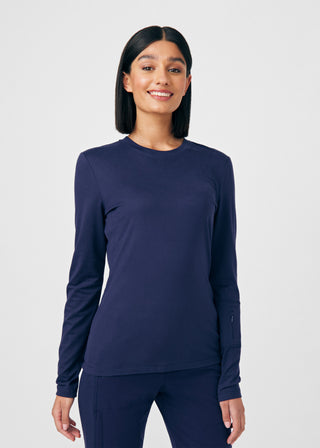 Navy CRFT 1-Pocket Long-Sleeve Tee Scrubs