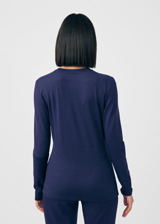 Navy CRFT 1-Pocket Long-Sleeve Tee Scrubs