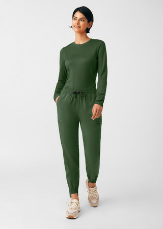 Olive CRFT 1-Pocket Long-Sleeve Tee Scrubs