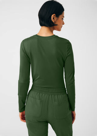 Olive CRFT 1-Pocket Long-Sleeve Tee Scrubs
