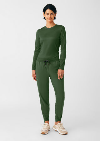 Olive CRFT 1-Pocket Long-Sleeve Tee Scrubs