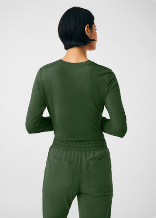 Olive CRFT 1-Pocket Long-Sleeve Tee Scrubs