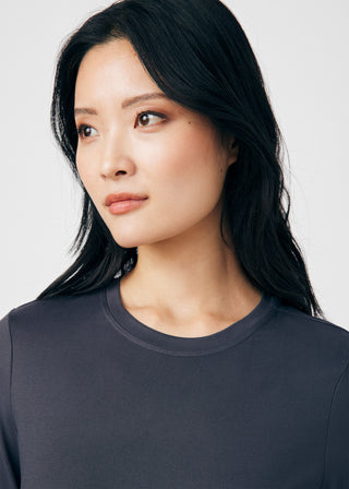 Pewter CRFT 1-Pocket Long-Sleeve Tee Scrubs