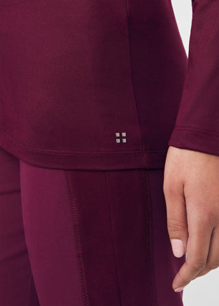 Wine CRFT 1-Pocket Long-Sleeve Tee Scrubs