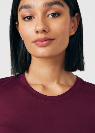 Wine CRFT 1-Pocket Long-Sleeve Tee Scrubs