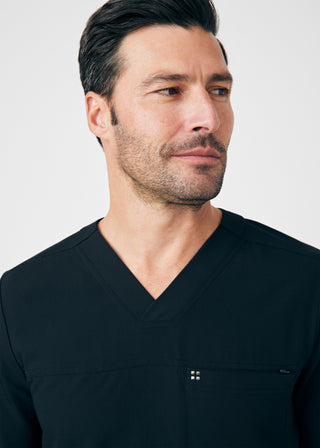 Black CRFT 2-Pocket V-Neck Top Scrubs