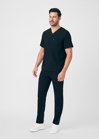 Black CRFT 2-Pocket V-Neck Top Scrubs
