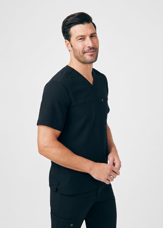 Black CRFT 2-Pocket V-Neck Top Scrubs