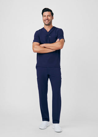 Navy CRFT 2-Pocket V-Neck Top Scrubs