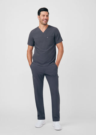Pewter CRFT 2-Pocket V-Neck Top Scrubs