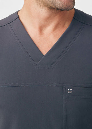 Pewter CRFT 2-Pocket V-Neck Top Scrubs