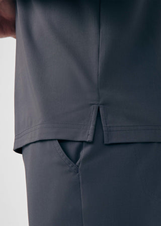 Pewter CRFT 2-Pocket V-Neck Top Scrubs