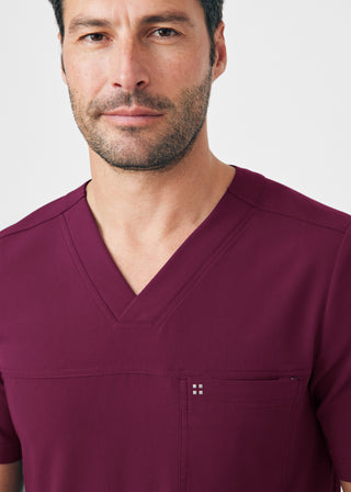 Wine CRFT 2-Pocket V-Neck Top Scrubs