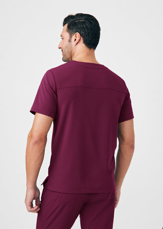 Wine CRFT 2-Pocket V-Neck Top Scrubs