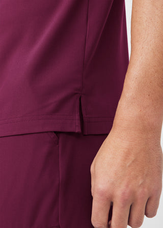 Wine CRFT 2-Pocket V-Neck Top Scrubs