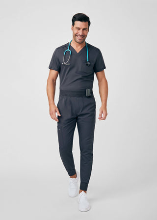 Pewter VIBE 2-Pocket V-Neck Top Scrubs