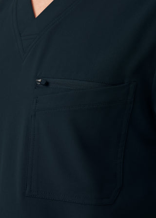 Black CRFT 4-Pocket V-Neck Top Scrubs