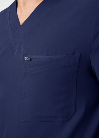 Navy CRFT 4-Pocket V-Neck Top Scrubs