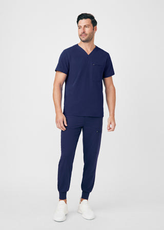 Navy CRFT 4-Pocket V-Neck Top Scrubs