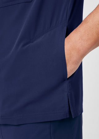 Navy CRFT 4-Pocket V-Neck Top Scrubs