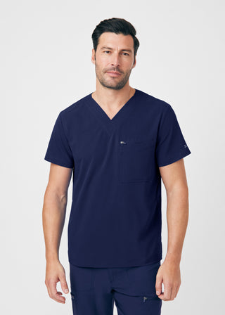 Navy CRFT 4-Pocket V-Neck Top Scrubs
