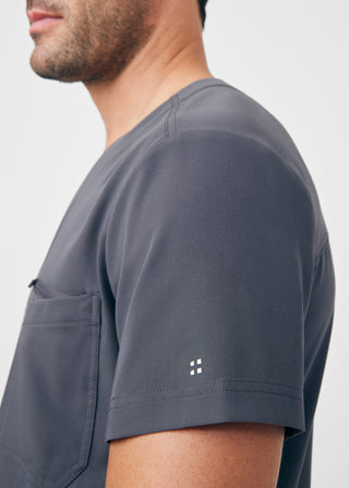 Pewter CRFT 4-Pocket V-Neck Top Scrubs