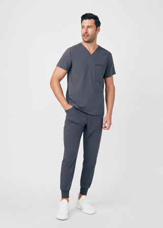 Pewter CRFT 4-Pocket V-Neck Top Scrubs