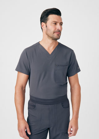 Pewter CRFT 4-Pocket V-Neck Top Scrubs