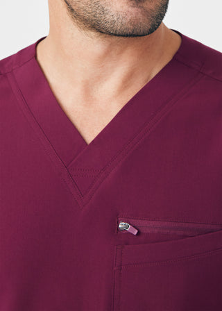 Wine CRFT 4-Pocket V-Neck Top Scrubs